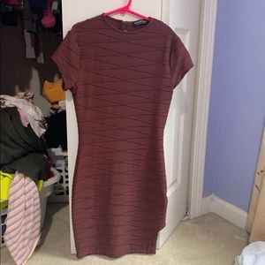 Maroon Bodycon Dress